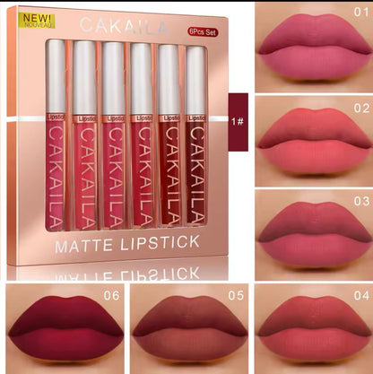 LuxeLong Lips: Set de Labiales Mate x6(OBSEQUIO)