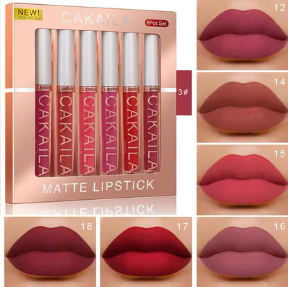 LuxeLong Lips: Set de Labiales Mate x6(OBSEQUIO)