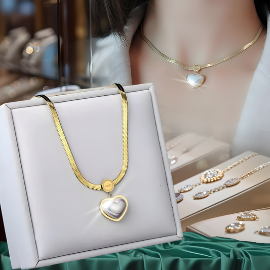 Collar Perla Corazon